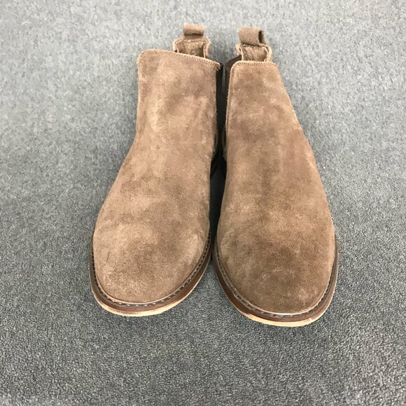 Eram Mens Brown Suede Chelsea Fashion Ankle Boots Pull On Round Toe EU 45 US 12 - Picture 5 of 9